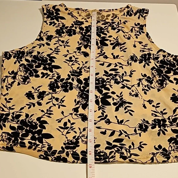Floral Nude Illusion Top XL - Picture 8 of 8